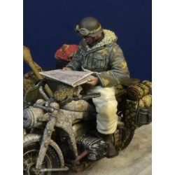 Waffen SS Motorcycle Driver, Hungary, Winter 1945