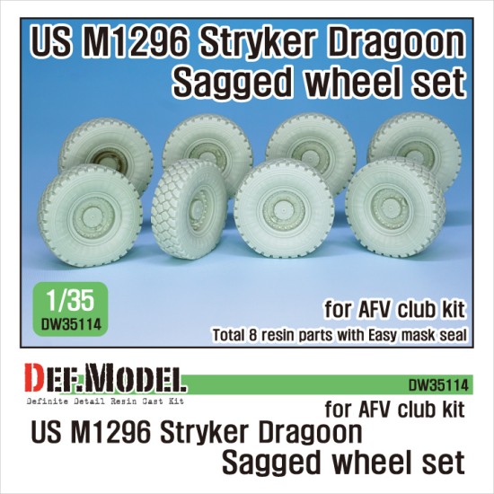 US M1296 Stryker dragoon sagged wheel set US M1296 Stryker dragoon sagged wheel set