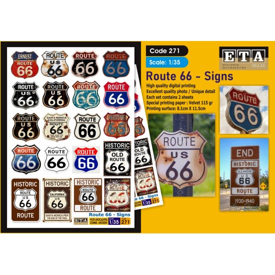 Route 66 signs