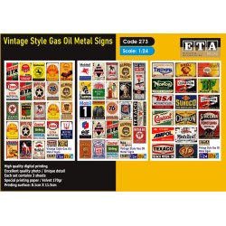 vintage style gas oil metal signs