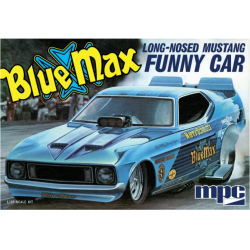 ford mustang long nose blue max funny car,