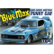 ford mustang long nose blue max funny car,