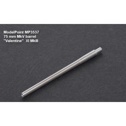 75 mm MkV barrel. Valentine  XI MkIII