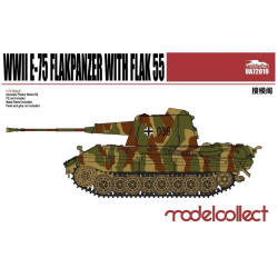 German WWII E-75 Flakpanzer with Flak 55
