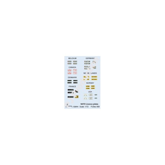 Military licence plates