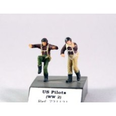 US pilots standing WWII
