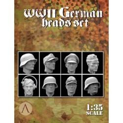 WWII German heads set