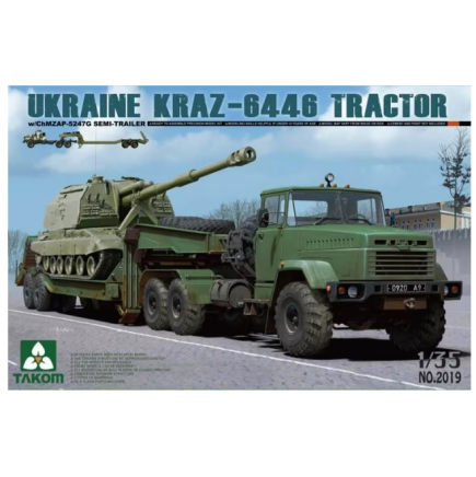 Ukraine KraZ-6446 Tractor w/ ChMZAP-5247G Semi Trailer