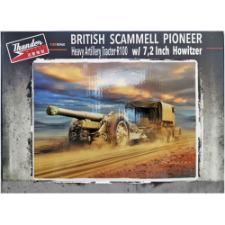 British Scammell Pioneer Heavy Artillery Tractor R100 with 7.2 Inch Howitzer