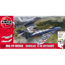 Mig 17 & Douglas Skyhawk Dogfight Double