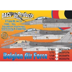 General Dynamics F-16 A/B - BAF Sqn Emblems & Stencilling