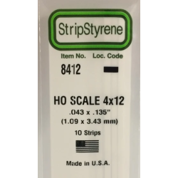  1.1mm X 3.4mm strips