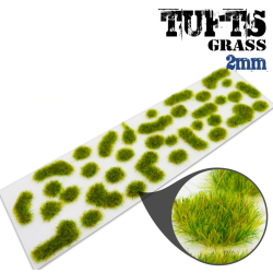 Grass tufts realistic green