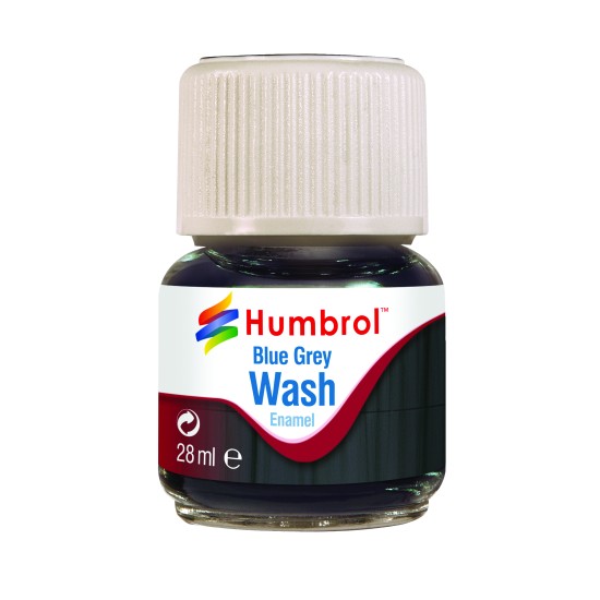 enamel wash blue grey