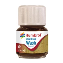 enamel wash dark brown