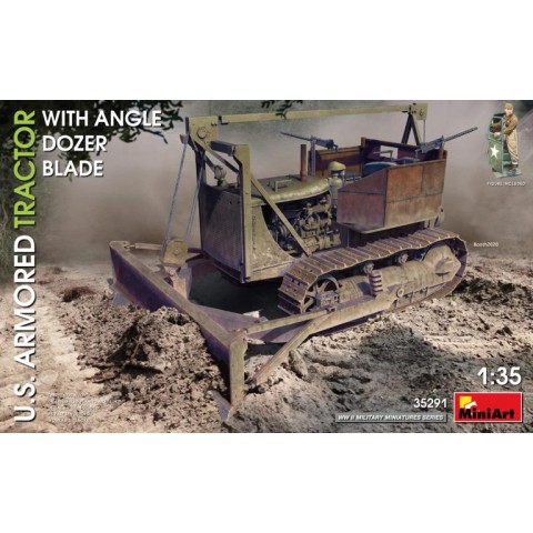 US Armored tractor w angle dozer