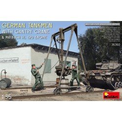 German tankmen & crane& engine
