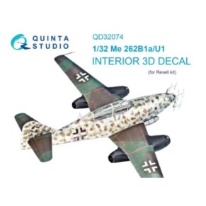 Me 262B1a/U-1 3D-Printed & coloured Interior