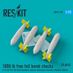 1000 lb free fall bomb checks (114 tail-947 tail fuze) 