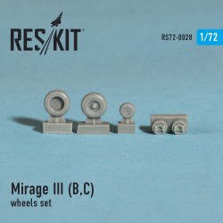 Dassault Mirage III (B,C) wheels set 