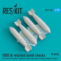 1000 lb retarded bomb checks (117 tail-951 tail fuze) 