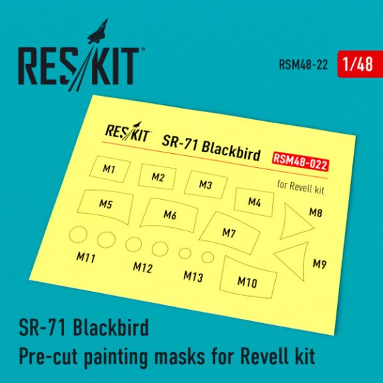 SR-71 Blackbird Pre-cut painting masks