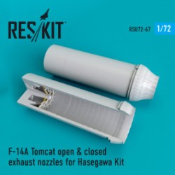 F-14A Tomcat open and closd exhaust nozzle
