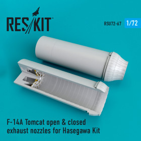 F-14A Tomcat open and closd exhaust nozzle