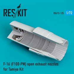 F-16 F100-PW open exhaust nozzle