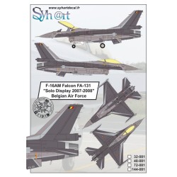 F-16AM Falcon solo display 2007-2008