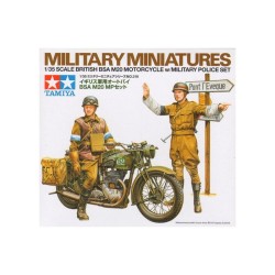 British BSA M20 motorcycle military police set