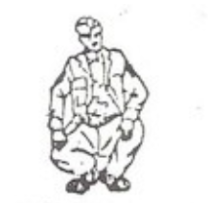RAF WW2 NCO Squatting