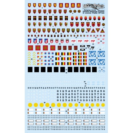 Belgian army division markings