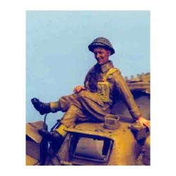 UK Soldier seated