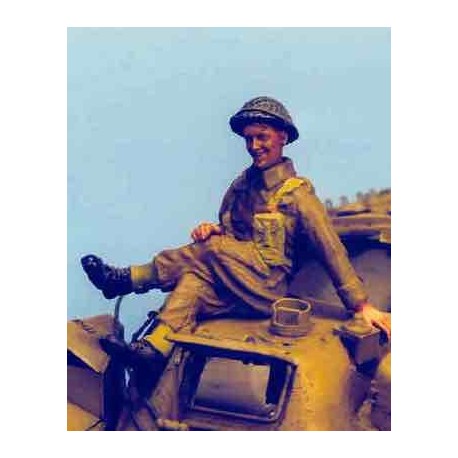 UK Soldier seated