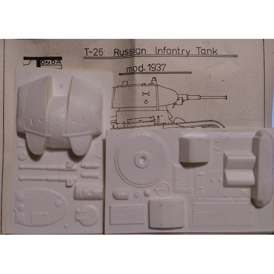 T-26 russian infantry tank mod, 1937 turret