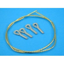 German WWII Tow Cables metal/brass