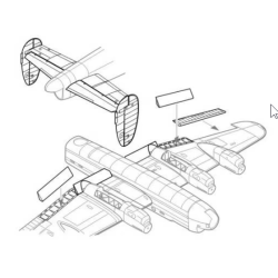  Lancaster Mk.I/II - control surfaces set