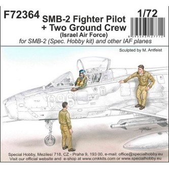 SMB-2 Fighter Pilot + 2 Ground Crew 