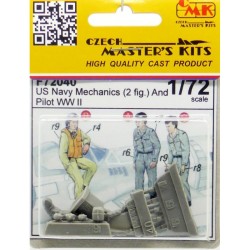 US Navy Mechanics and pilot