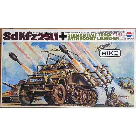 SdKfz 25I/I German Half Track with Rocket Launcher