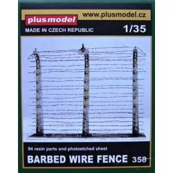 Barbed wire fence