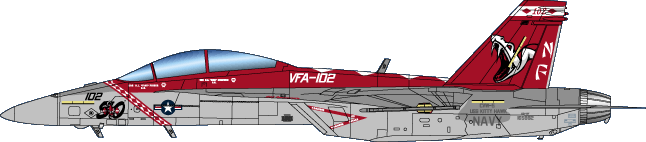 US Navy F/A-18F diamonbacks